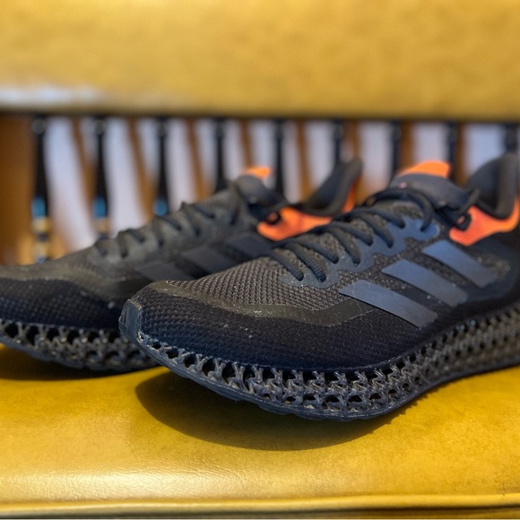 adidas 4DFWD 2 Black and Orange Athletic Shoes - Picture 3 of 11